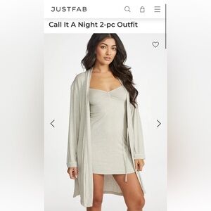 JustFab “Call it a Night” 2 Piece Set - NWT